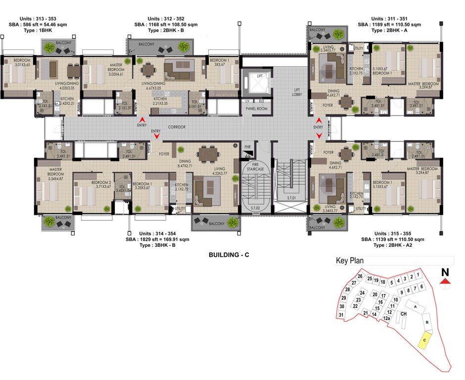 Images for Cluster Plan of Adventz Zuari Rain Forest Apartment