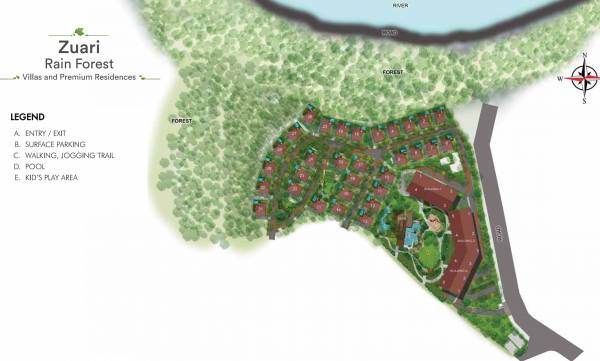 Images for Layout Plan of Adventz Zuari Rain Forest Apartment