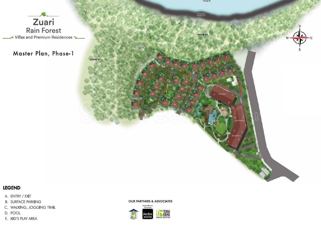  zuari rain forest apartment Master Plan