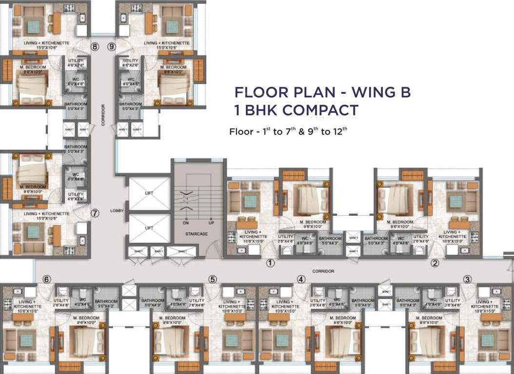 Images for Cluster Plan of Lodha Palava Azzurra A To D