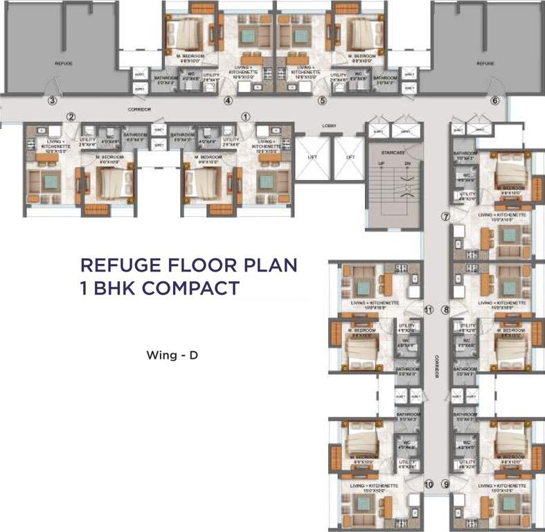 Images for Cluster Plan of Lodha Palava Azzurra A To D