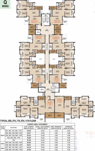  graffiti-phase-5 Typical Odd Floor Plan Of Wing Q