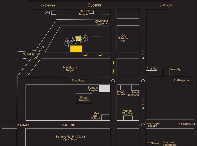  phase cressida i at apollo db city Location Plan