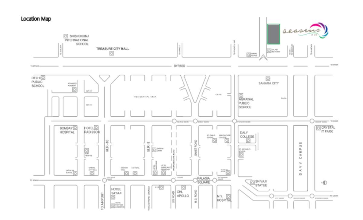  seasons of joy apartment Location Plan