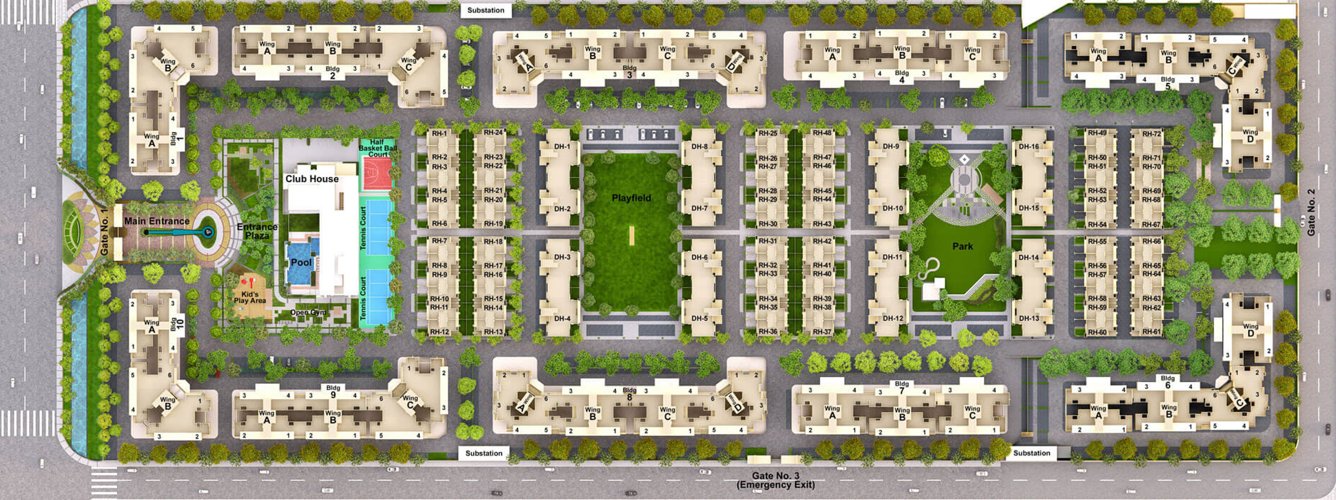 Images for Master Plan of Mahindra Bloomdale Row House 12 61 To 66