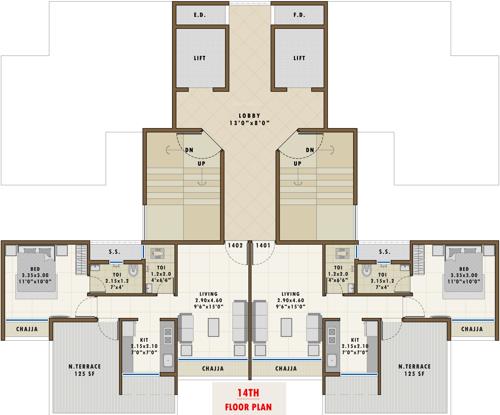  neelkanth-majestic Images for Cluster Plan of Mahavir Neelkanth Majestic