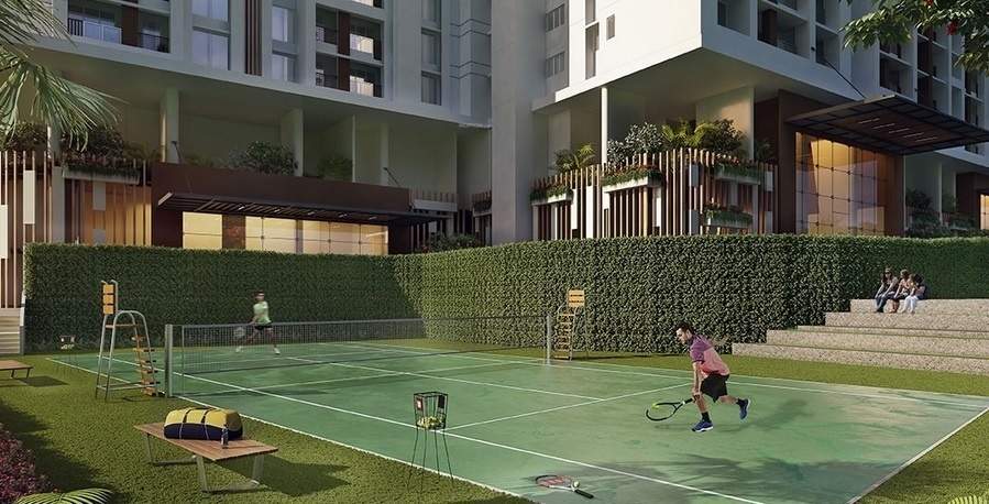  aaradhya highpark project 2 of phase i Tennis Court