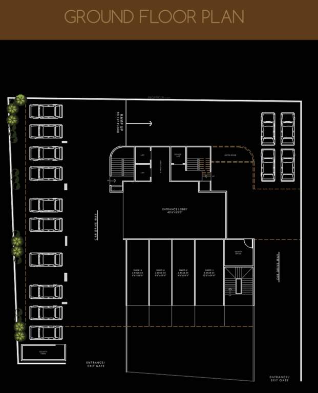  palm woods Platinum Palm Woods Cluster Plan for ground Floor