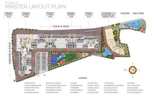  vedant-millenia-happiness-phase-ii-wing-a Layout Plan