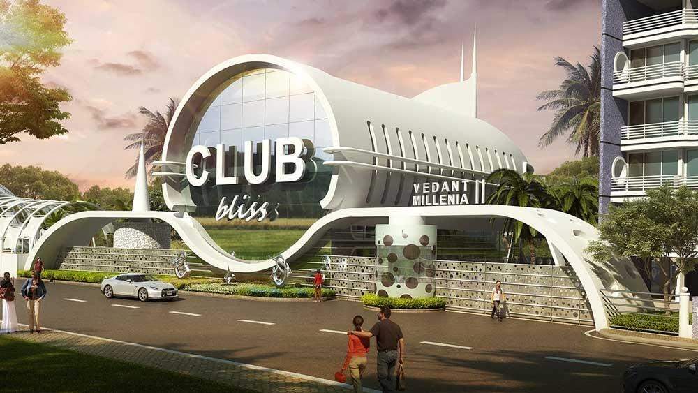  vedant millenia happiness phase ii wing a Club House