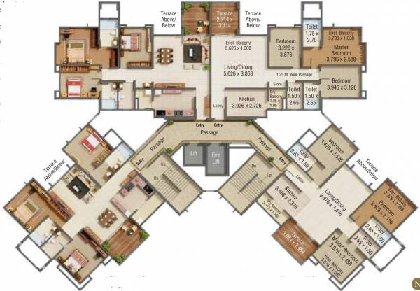 Images for Cluster Plan of Kumar Princetown Royal B2