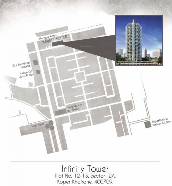  infinity-tower Location Plan