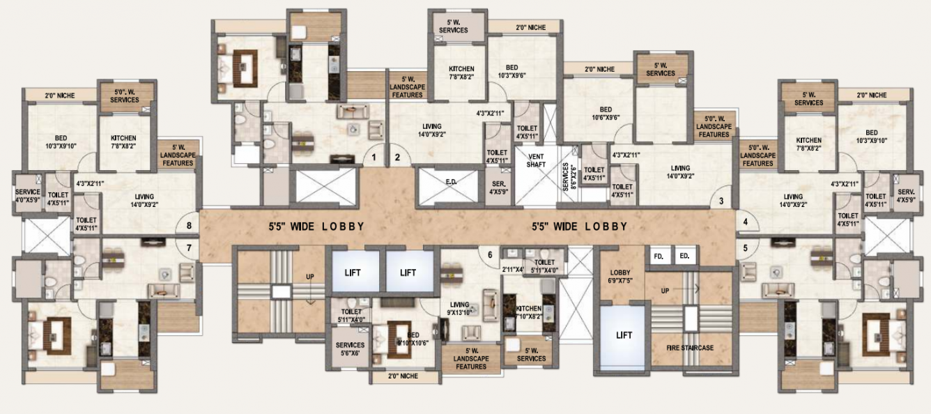  lakefront Parth Lakefront Cluster Plan