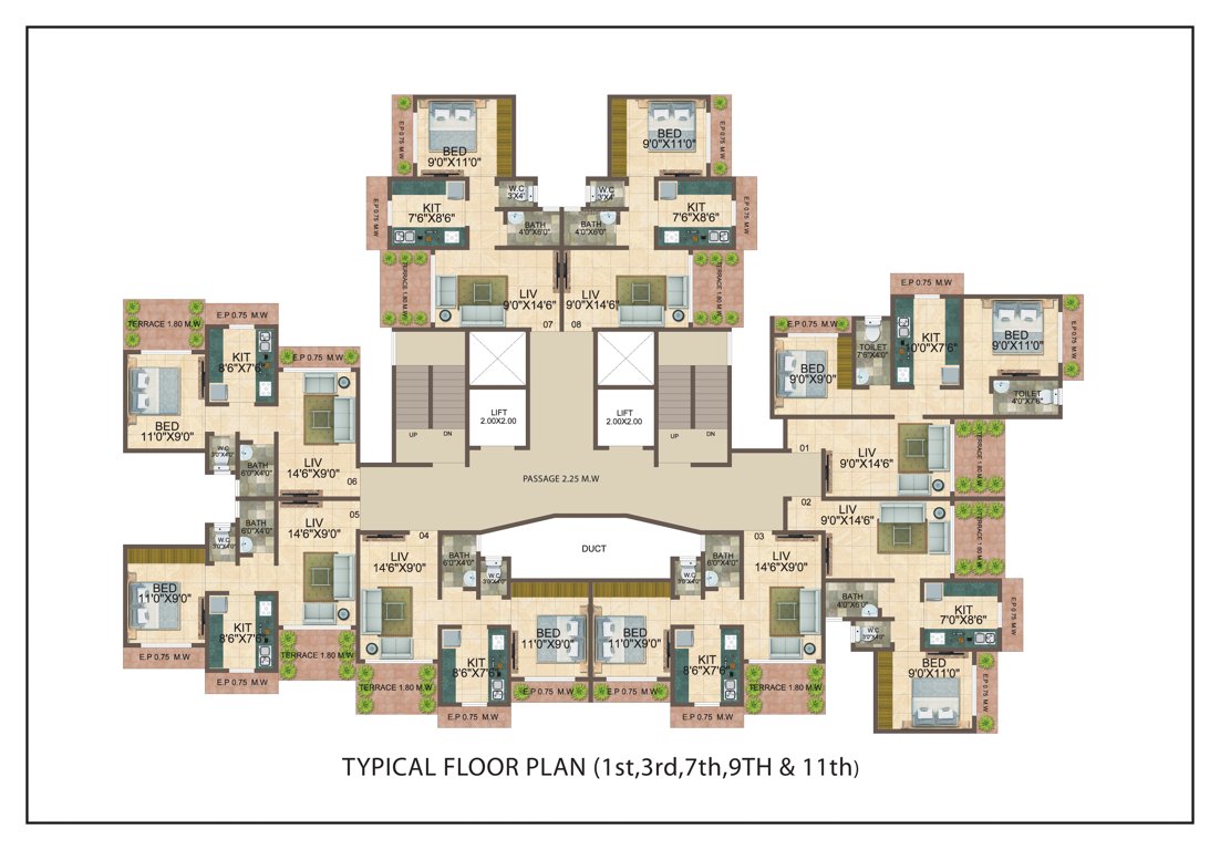  garden phase i dattu enclave Ramdas Enclave Cluster Plan