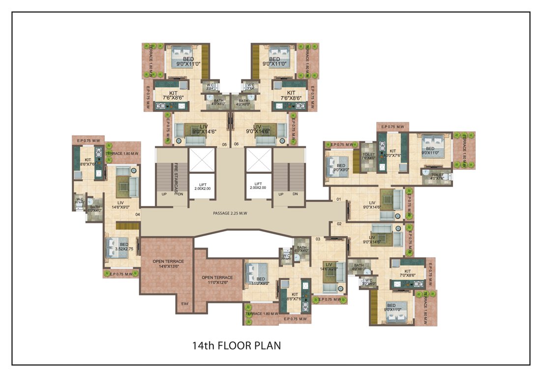  garden phase i dattu enclave Ramdas Enclave Cluster Plan