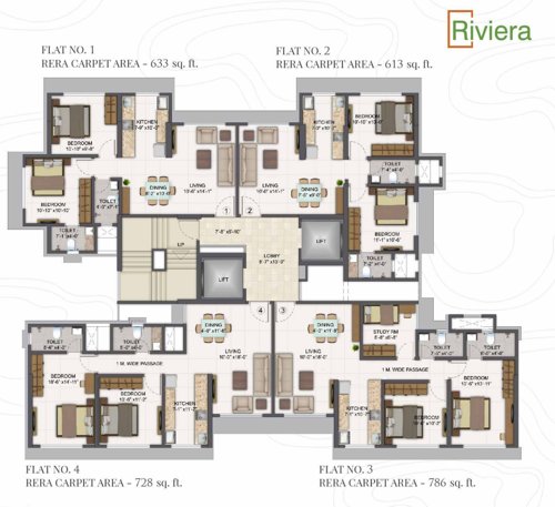  greens-wing-b Wing B Cluster Plan