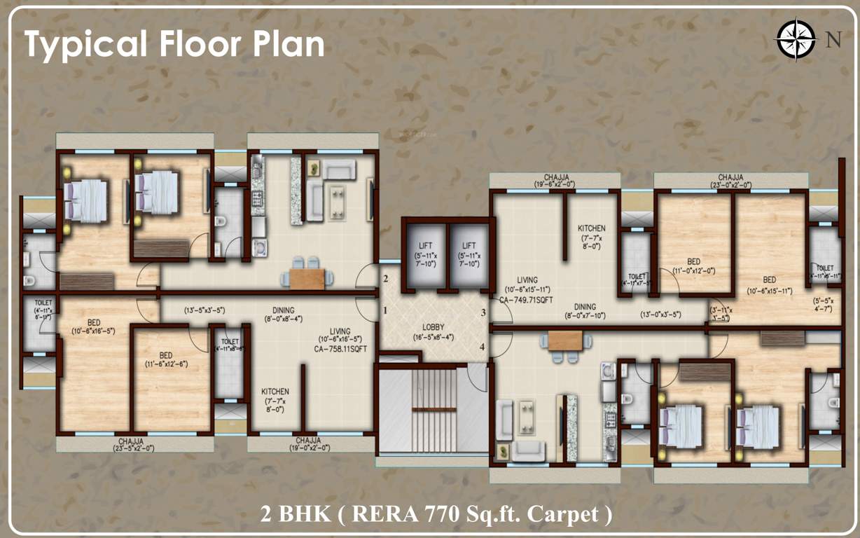 Images for Cluster Plan of Gold Ghar Padmavati Towers
