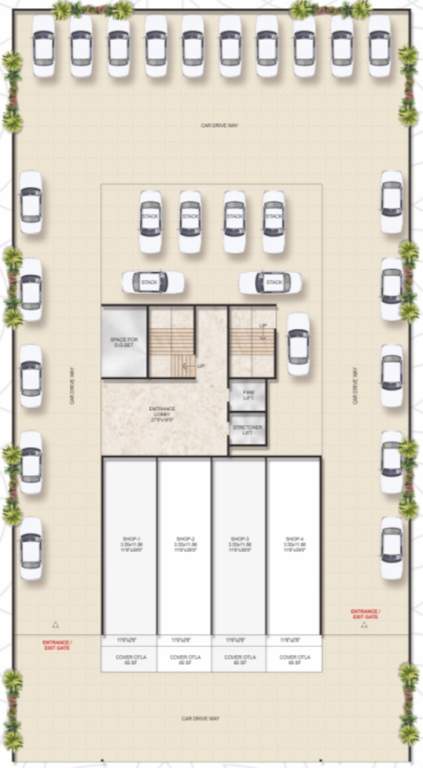  exotica Neelkanth Exotica Cluster Plan For Ground Floor