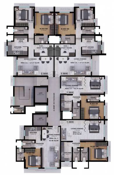  fortuna-blue Kamal Heights Cluster Plan