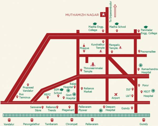 Images for Location Plan of Capital Muthamizh Nagar