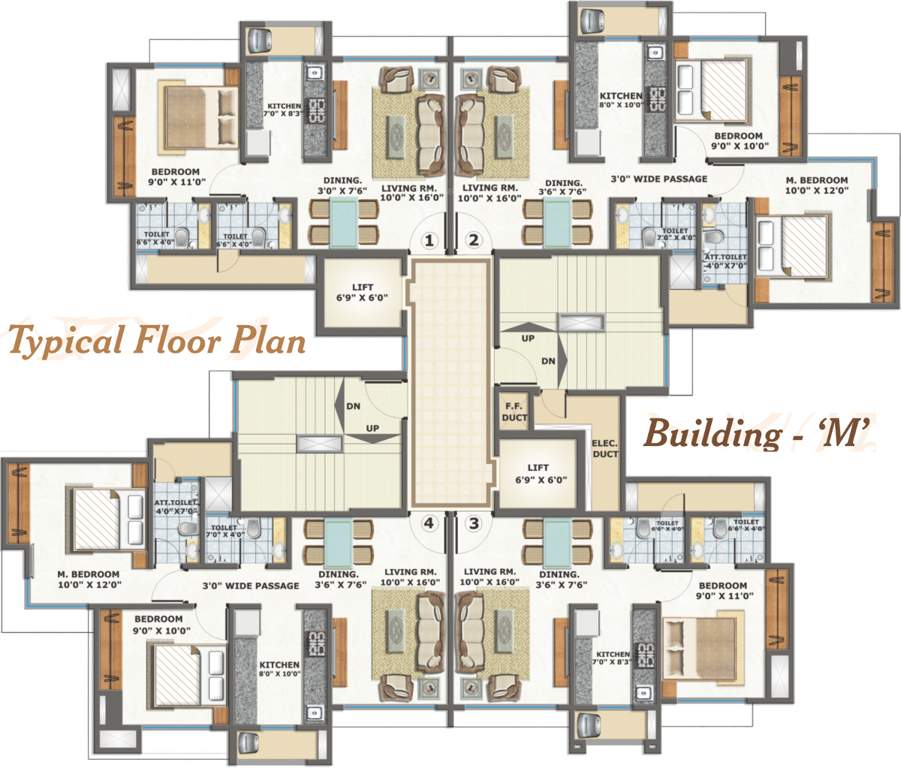 Images for Cluster Plan of Bhoomi Acres M Wing