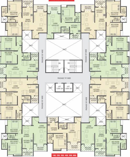  silver-crest-wing-a-and-c Silver Crest A Wing Cluster Plan