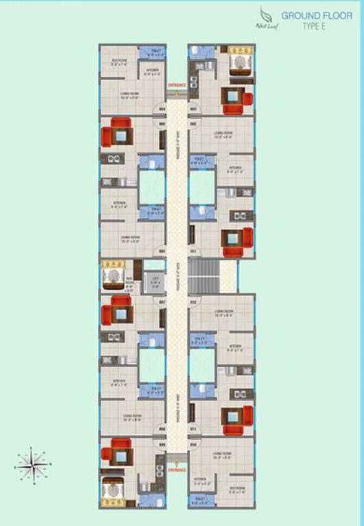  leaf phase 2 Building Type E Cluster Plan