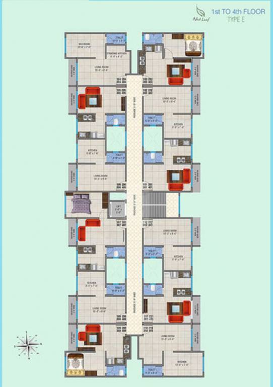  leaf phase 2 Building Type E Cluster Plan