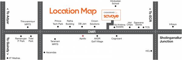 Images for Location Plan of Casagrand Savoye