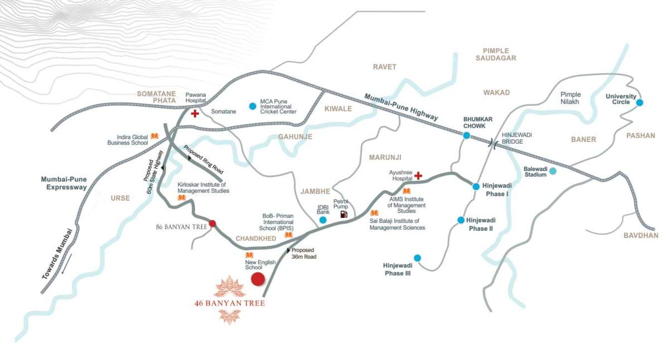  46 banyan tree Location Plan