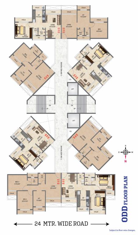  pillars bellview Sarang Pillars Bellview Odd Cluster Plan 