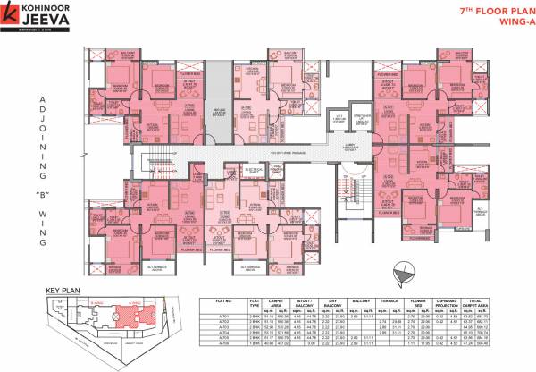  kohinoor-jeeva Wing - A Cluster Plan
