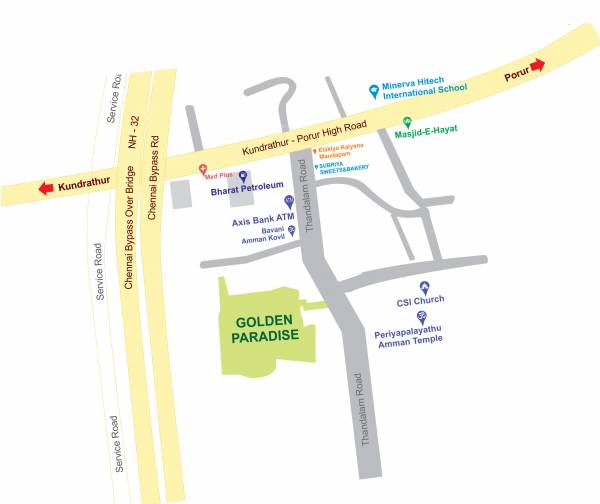 Images for Location Plan of Madras Golden Paradise