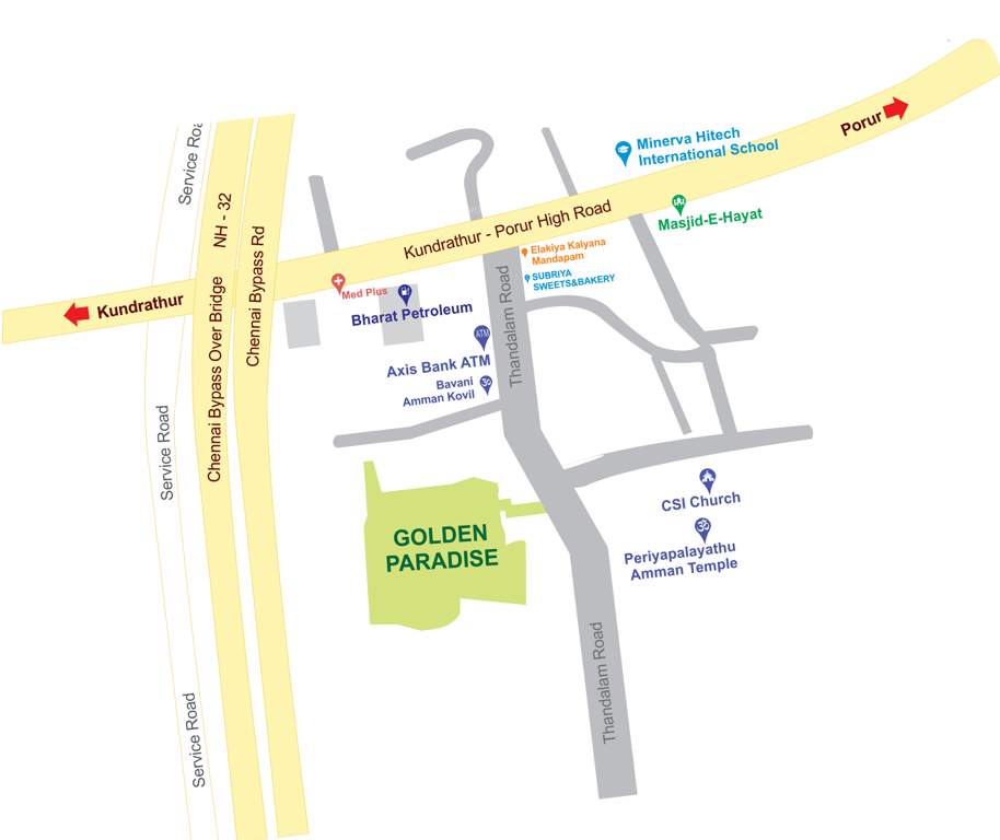Images for Location Plan of Madras Golden Paradise