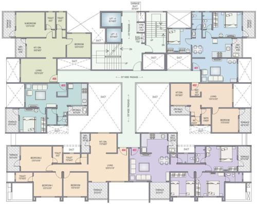 Images for Cluster Plan of Lunkad Akash Towers A and B