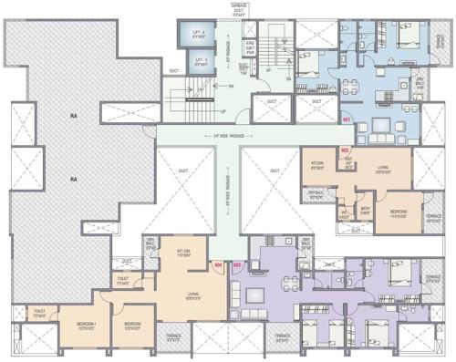 Images for Cluster Plan of Lunkad Akash Towers A and B