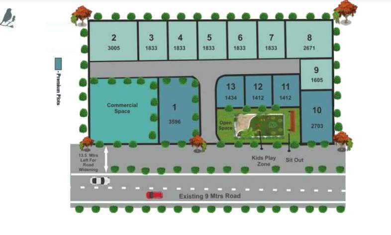  gulmohar greens na plots Master Plan