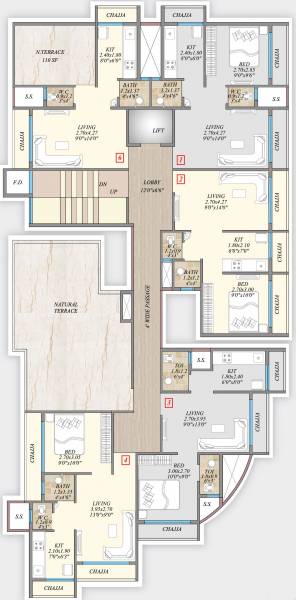  hrishikesh-i Typical 6th Floor Plan
