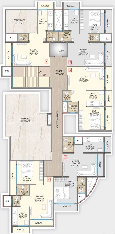  hrishikesh i Typical 6th Floor Plan