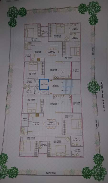 Images for Layout Plan of Patel Diamond Jubilee Appartment