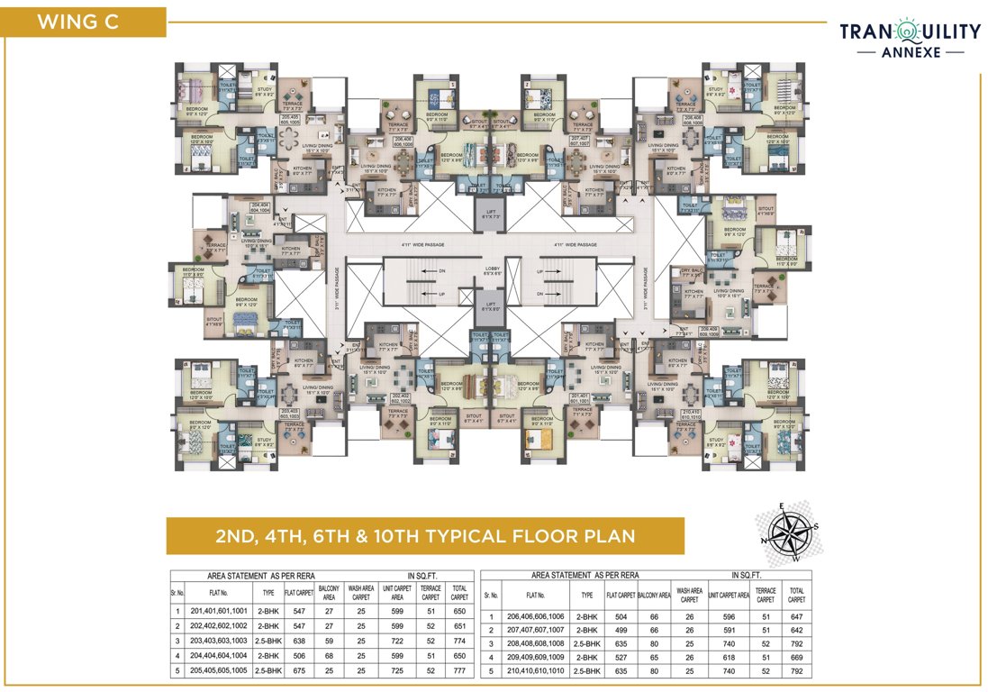  tranquility annexe A Wing Cluster Plan