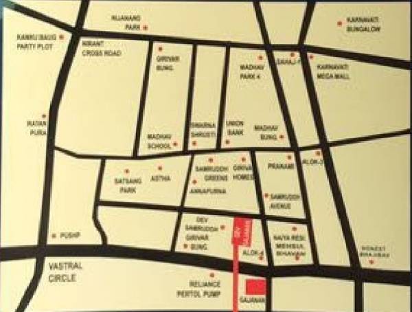 Images for Location Plan of Dev Gajanand Bunglows