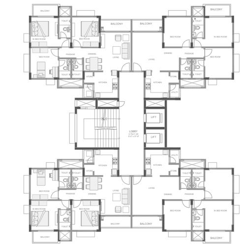 Images for Cluster Plan of Godrej Eden G And H