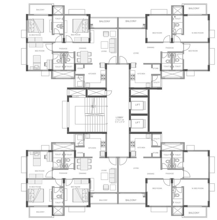 Images for Cluster Plan of Godrej Eden G And H
