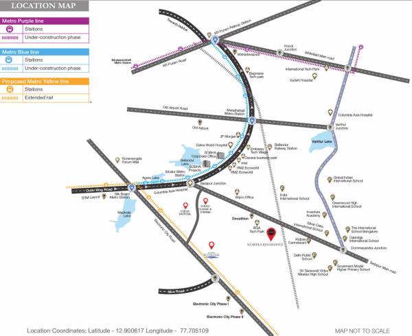 Images for Location Plan of Sobha Royal Pavilion Phase 2 Wing 4 And 5
