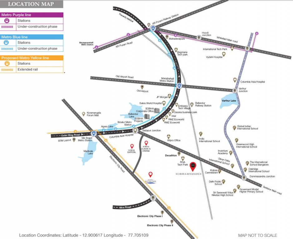 Images for Location Plan of Sobha Royal Pavilion Phase 2 Wing 4 And 5