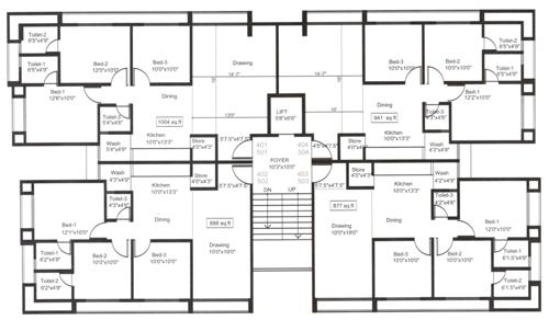  allied-20-appartments Allied-20 Appartments Cluster Plan