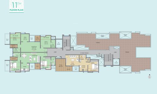  kunjban-phase-1b-building B Building Cluster Plan for 11th Floor