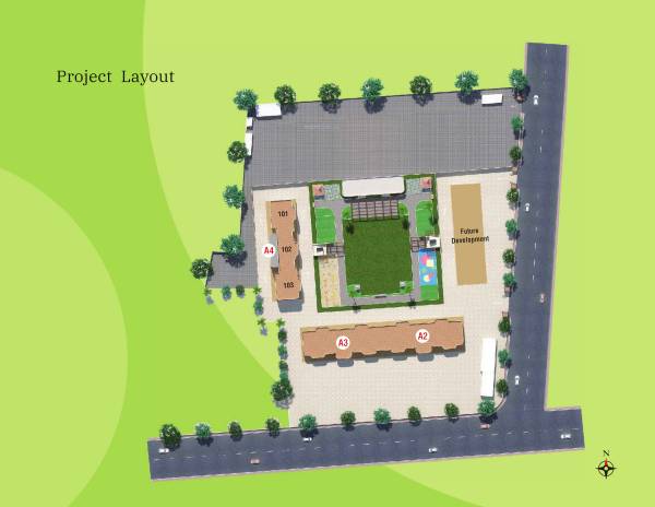  siddhachal-a4 Layout Plan