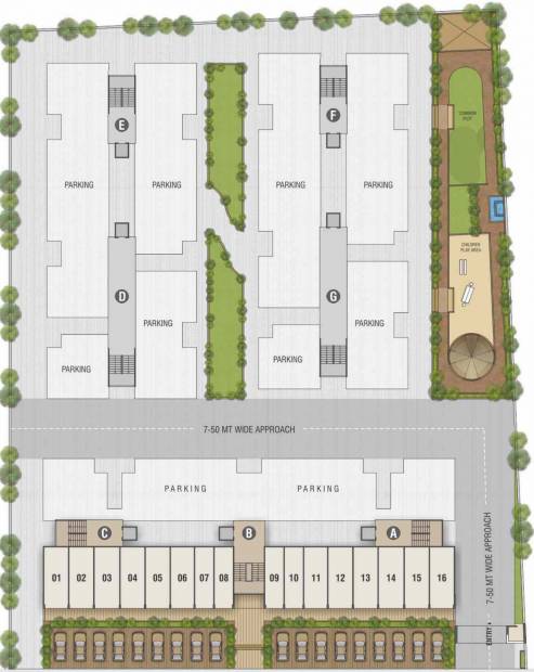 Images for Cluster Plan of Ashraya Somya Residency